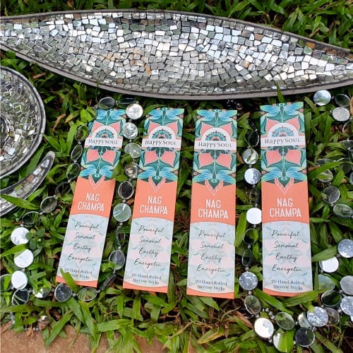 Happy Soul Nag Champa Incense Stick: Powerful, Sensual, Earthy, Energetic