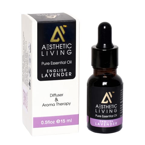 Aesthetic Living Pure English Lavender Essential Oil- 15ml