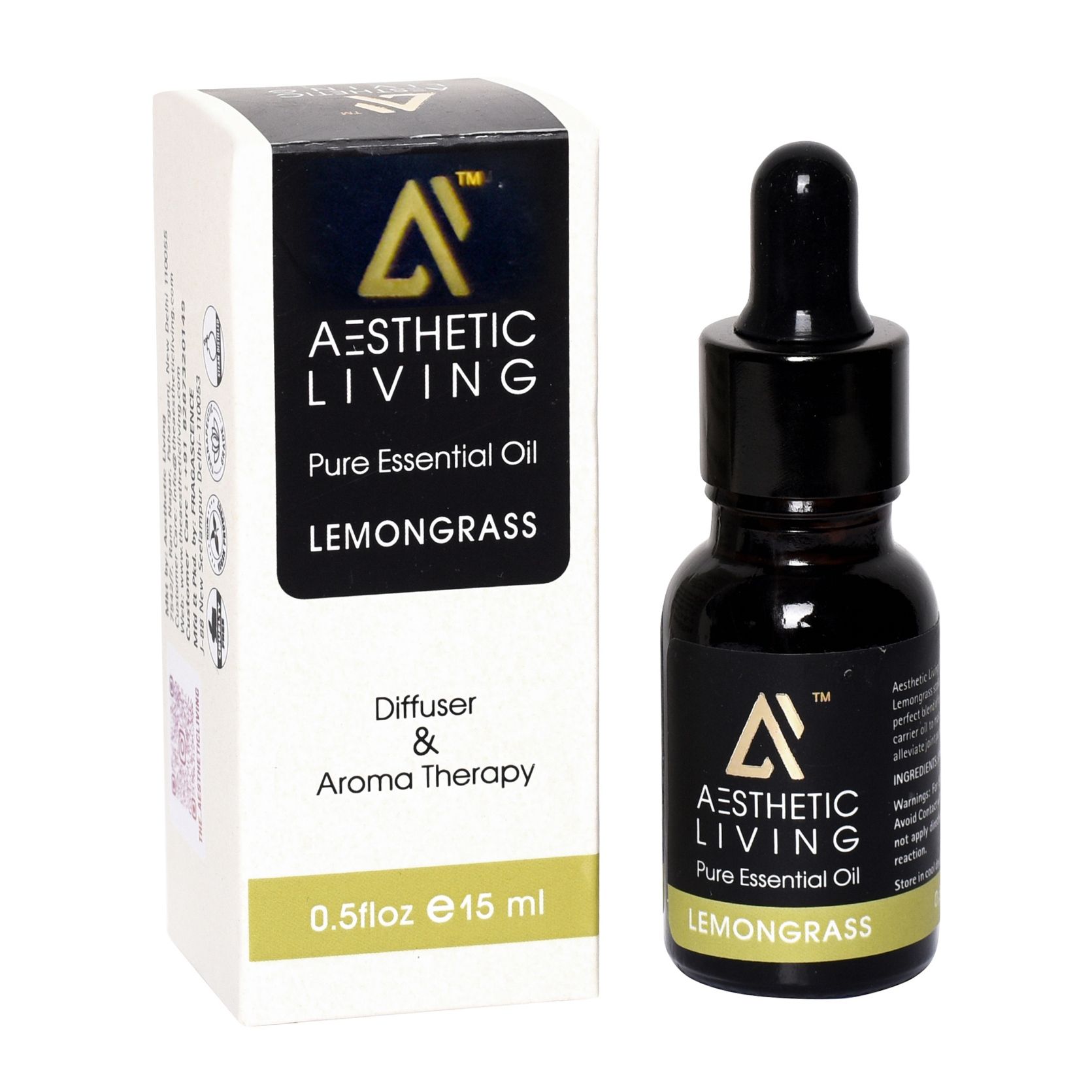 Aesthetic Living Pure Lemongrass Essential Oil- 15ml