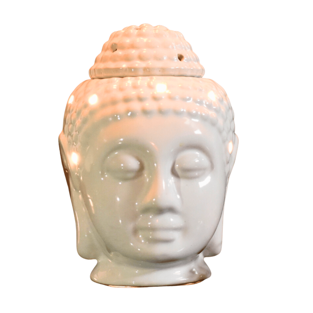 Aesthetic Living Divine Buddha Electric Diffuser with lights- white