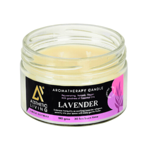 Aesthetic Living 3- wick Lavender Candle- 180g