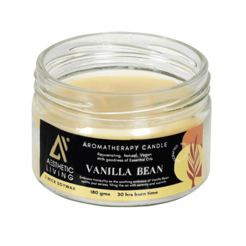 Aesthetic Living 3 wick Vanilla Bean Candle 180g