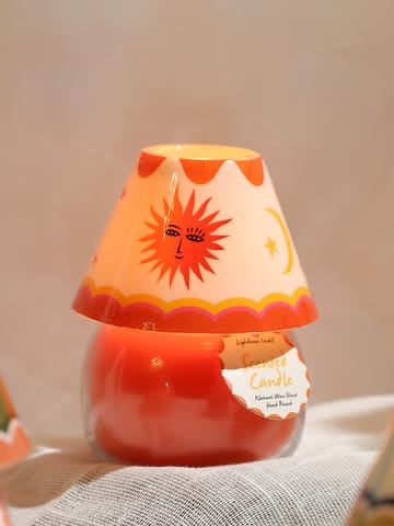 Lighthouse Candle Boho Scented Candle Glass Lamp - Mystic Sun