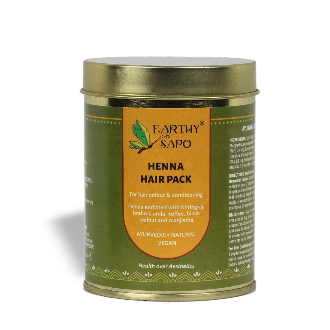 Earthy Sapo Henna Hair Pack, 200 g