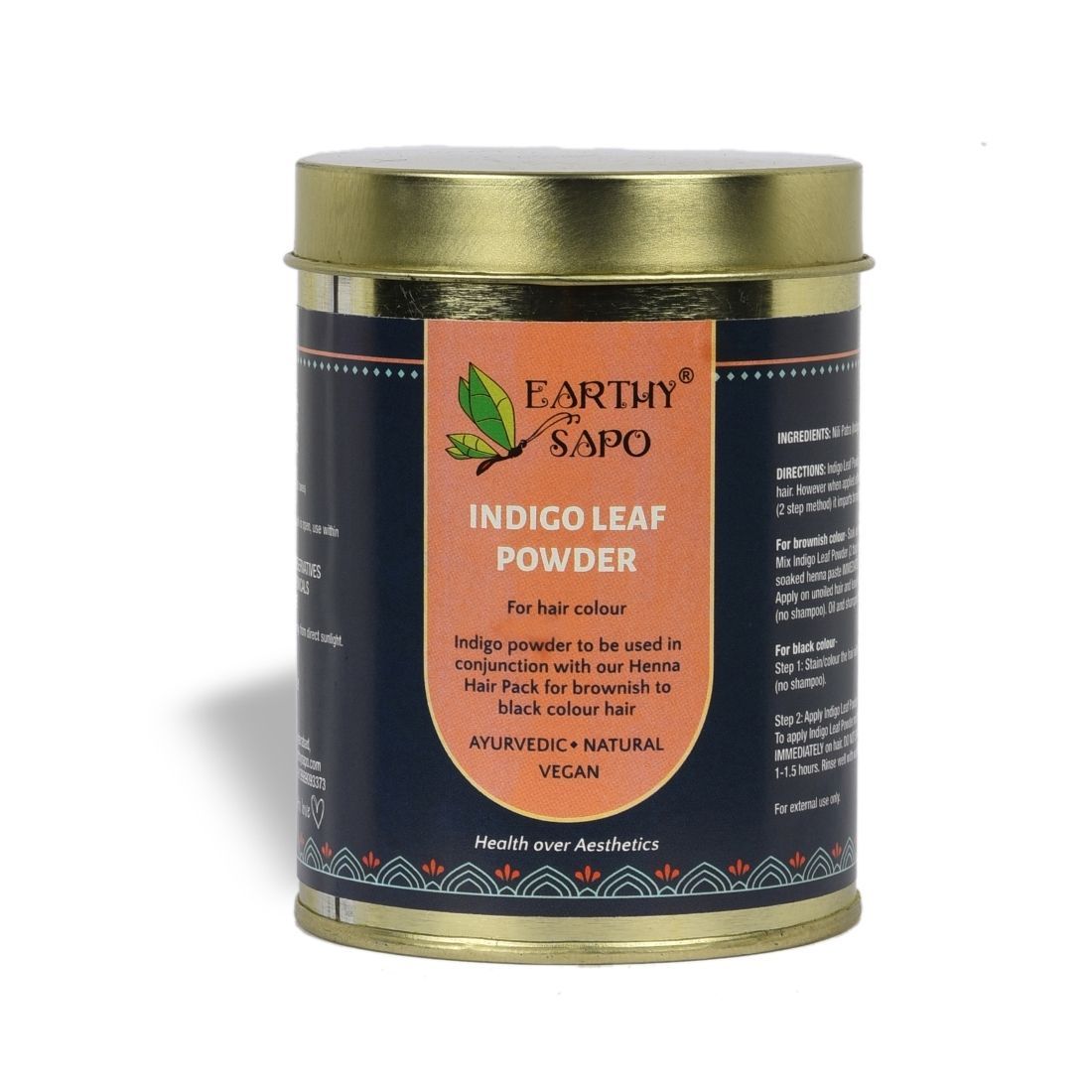 Earthy Sapo Indigo Leaf Powder, 200g