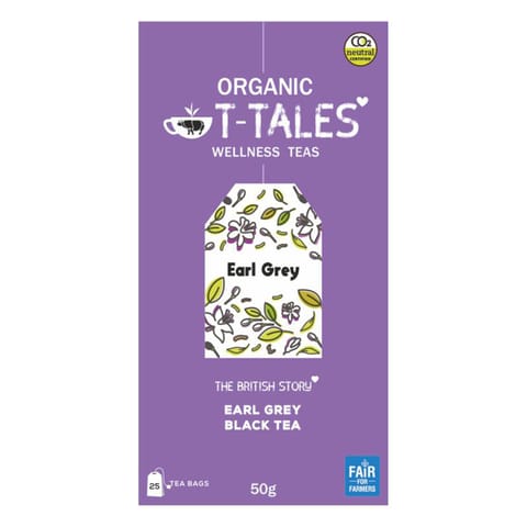 T-TALES Organic Earl gray Black TEA 25TB