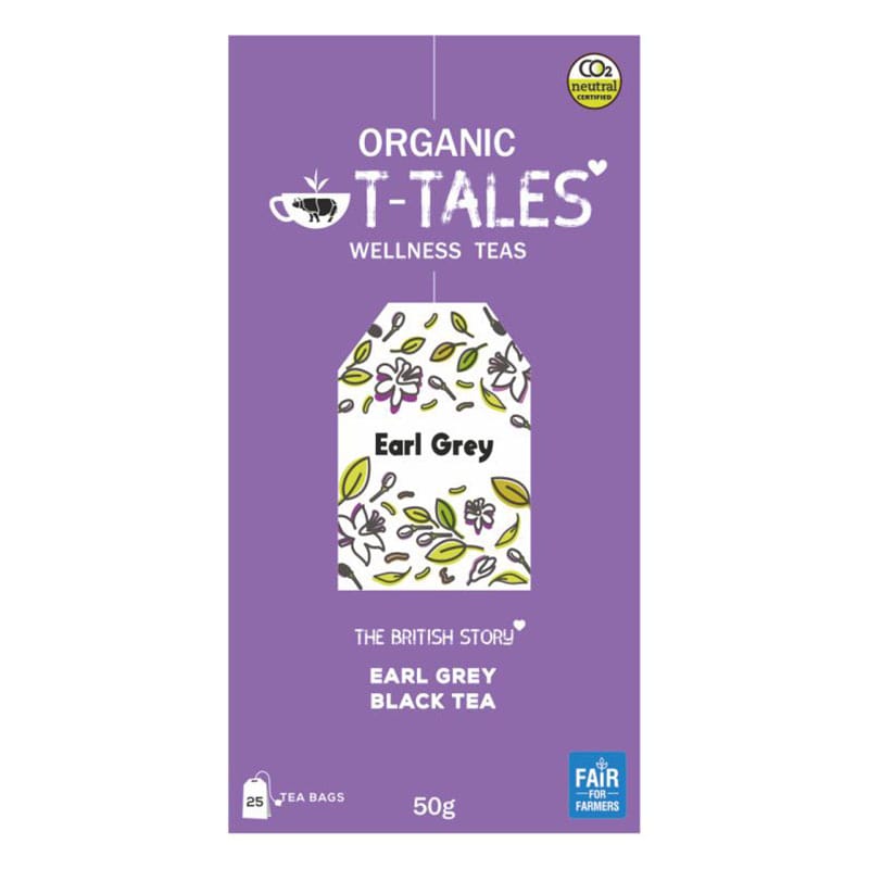 T-TALES Organic Earl gray Black TEA 25TB