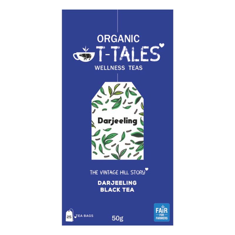 T-TALES ORGANIC DARJEELING BLACK TEA 25TB