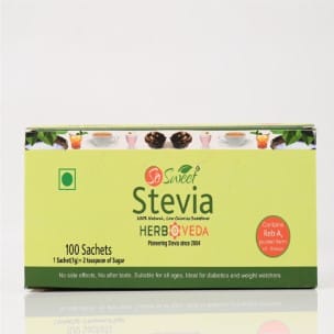 So Sweet Stevia Sachets Sugar Free Natural Low Calorie Sweetener 100 Sachets