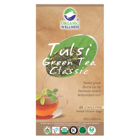 Organic Wellness Tulsi Green Tea 25 Tea Bags