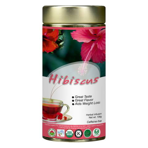 Organic Wellness Blossom Hibiscus Tin Pack 100 Grams