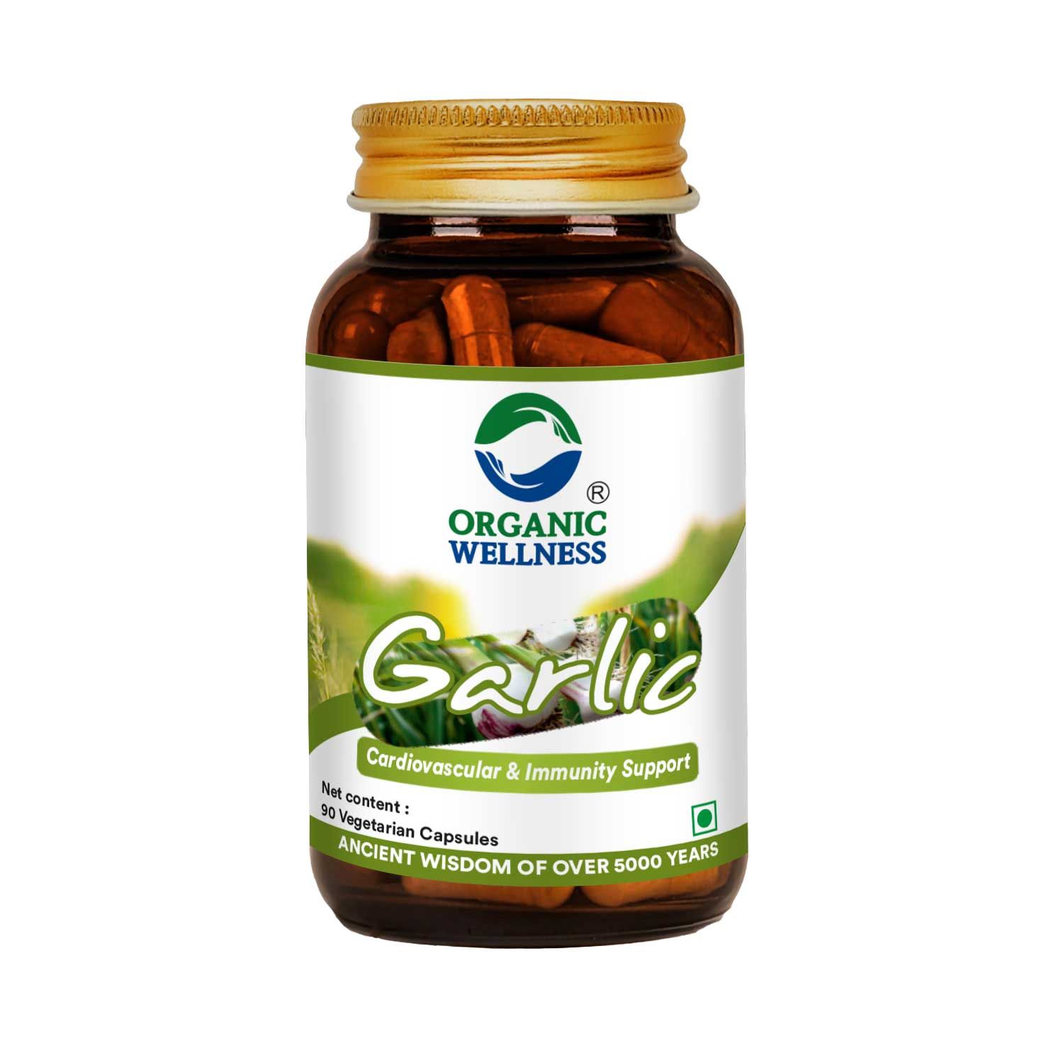 Organic Wellness Garlic 90 Capsules