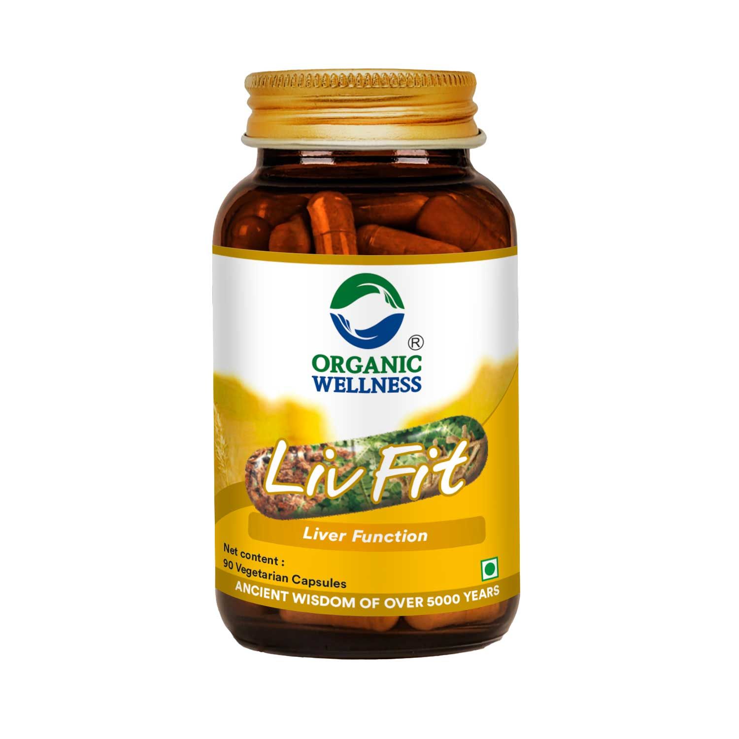 Organic Wellness Liv Fit 90 N Veg Capsules