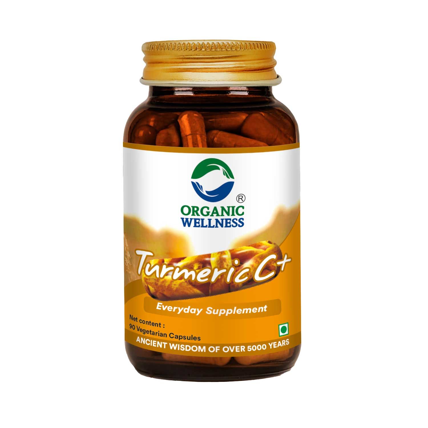 Organic Wellness Turmeric Curcumin Veg 90 Capsules