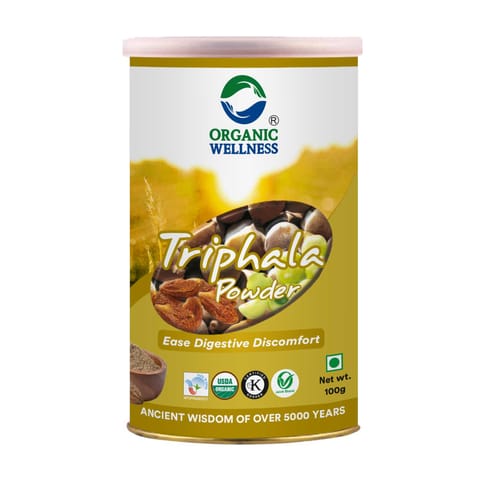 Organic Wellness Triphala Powder Tin 100 Grams