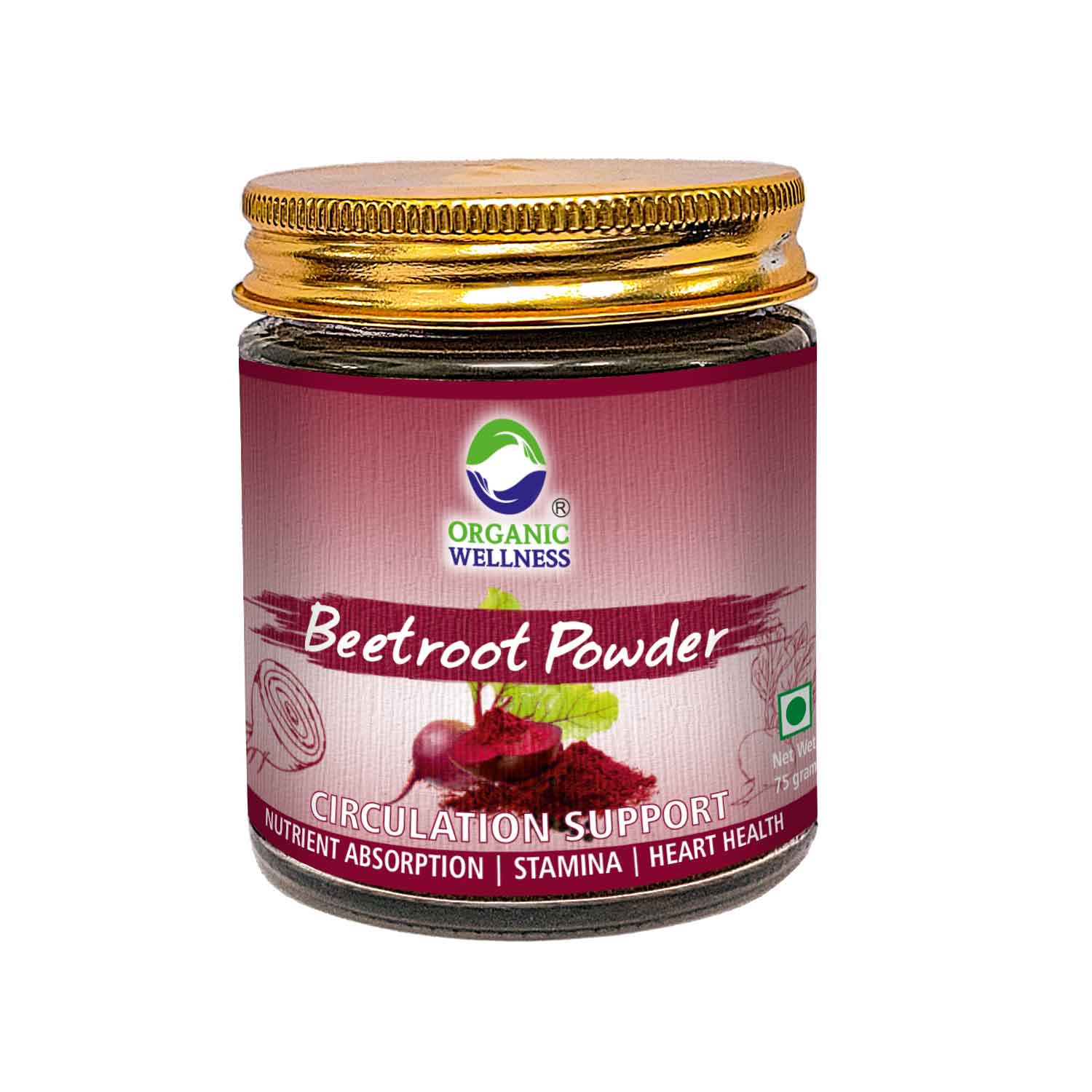 Organic Wellness Beetroot Powder | Circulation Support 75 Grams