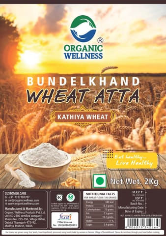 Organic Wellness Kathiya Wheat Atta