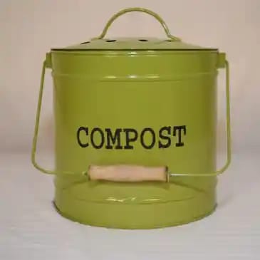 Greenaffair Compost Caddy with Iron Cap