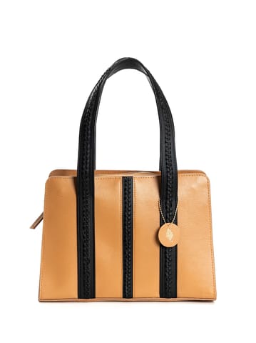 Green Hermitage Gaia Apple Leather | Caramel & Black