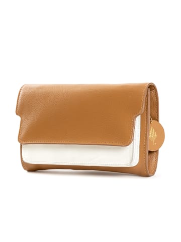 Green Hermitage Fides Wallet | Apple Leather | Caramel & White