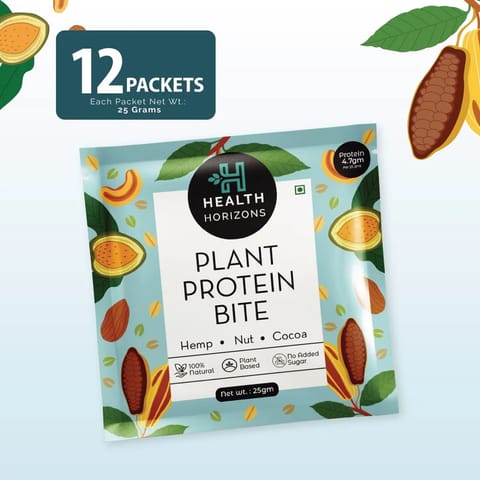 Health Horizons Plant Protein Bites - Cocoa Flavour