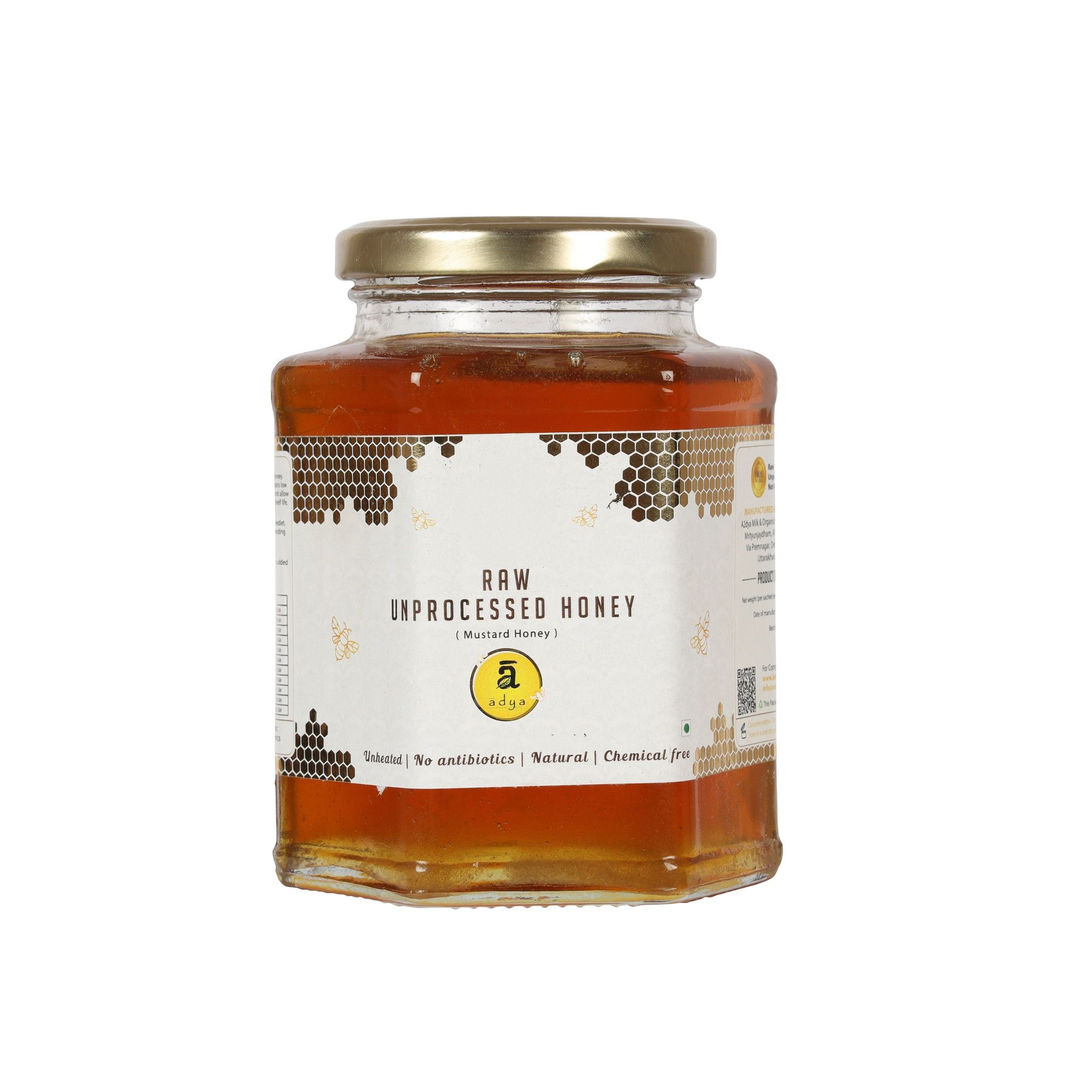 Adya Organics Creamy Mustard Honey 250 gm