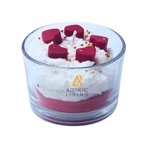 Aesthetic Living Blushing Hearts Valentine's Gift Candle 110 gm