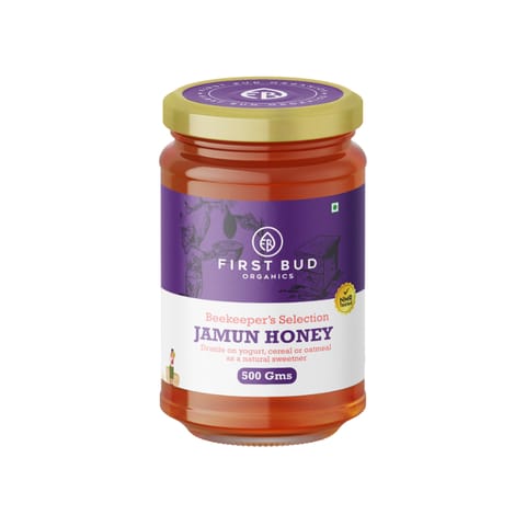 First Bud Organics Raw Jamun Honey - 500 gm