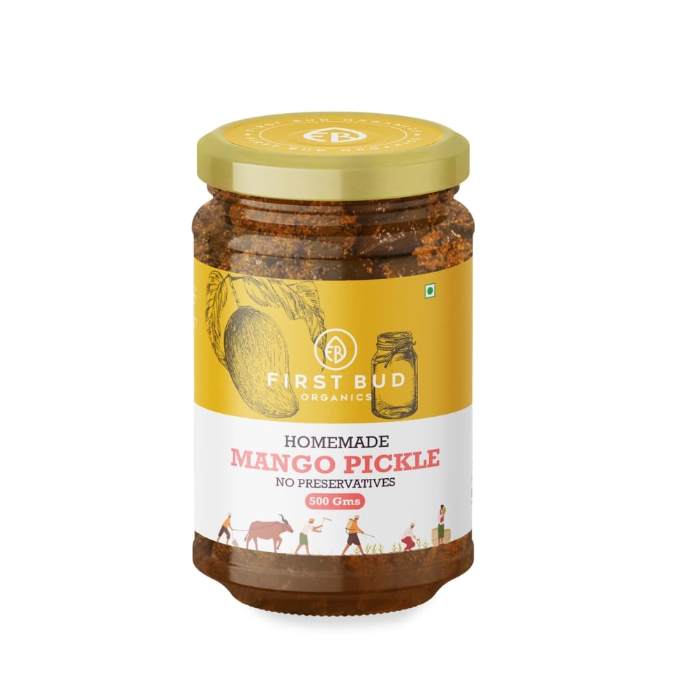 First Bud Organics Homemade Mango Pickle - 500 gm