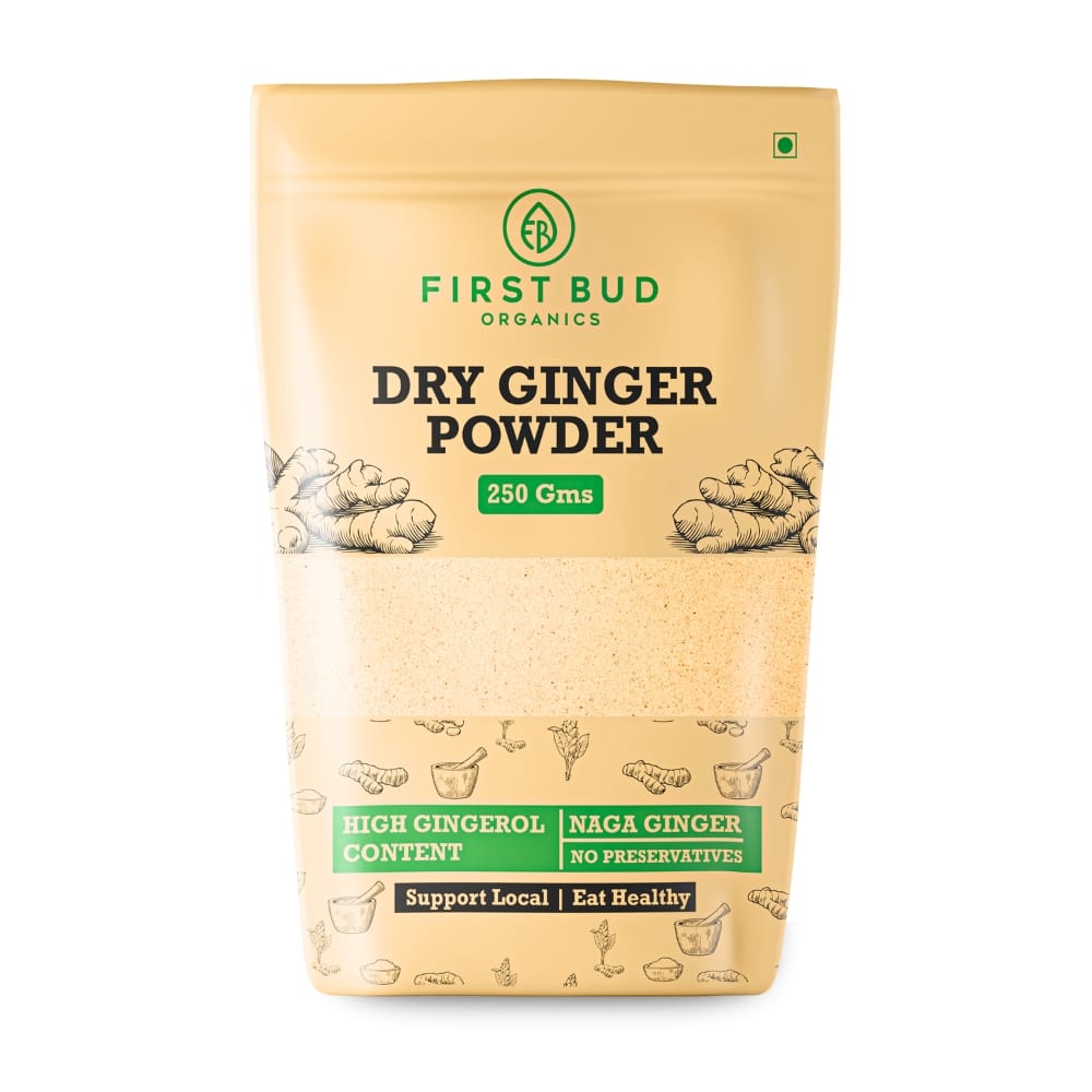 First Bud Organics Dry Ginger Powder - 250 gm