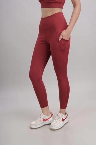 CarbonTree Carbon Contour Legging Red Rush