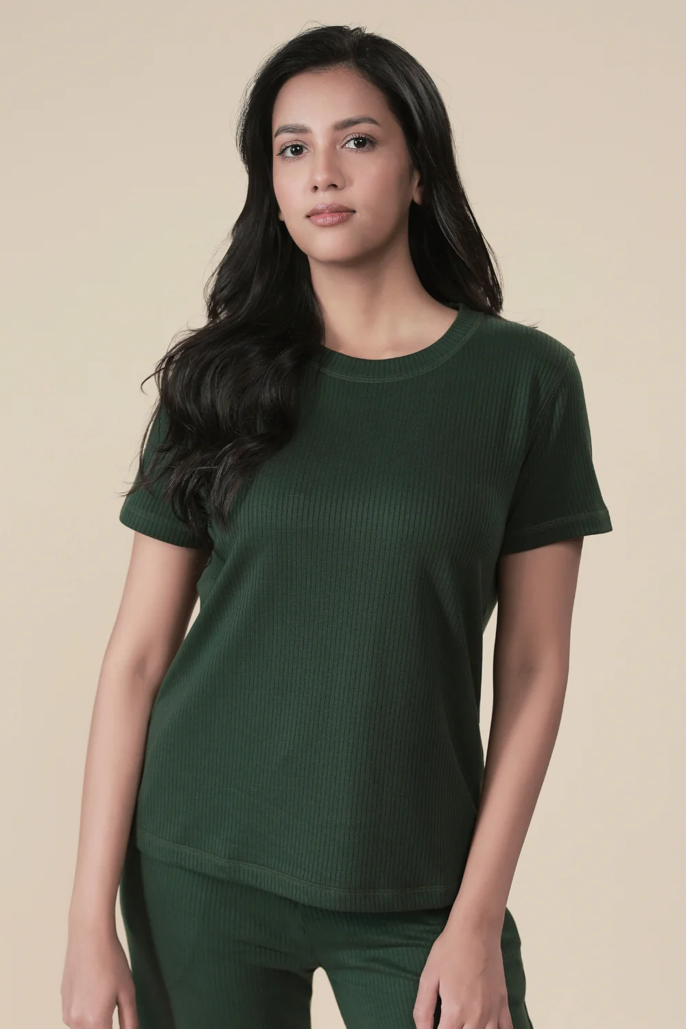 CarbonTree Tencel Tee Pine Green