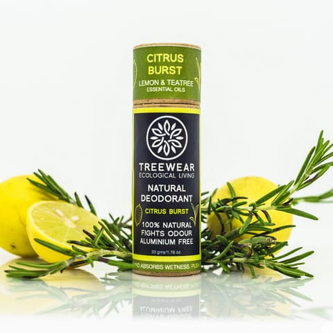 TreeWear Citrus Burst Natural Deodorant