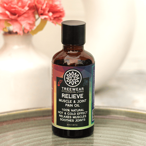 TreeWear Relieve Massage Oil - for Muscle and Joint Pain - 50 ml