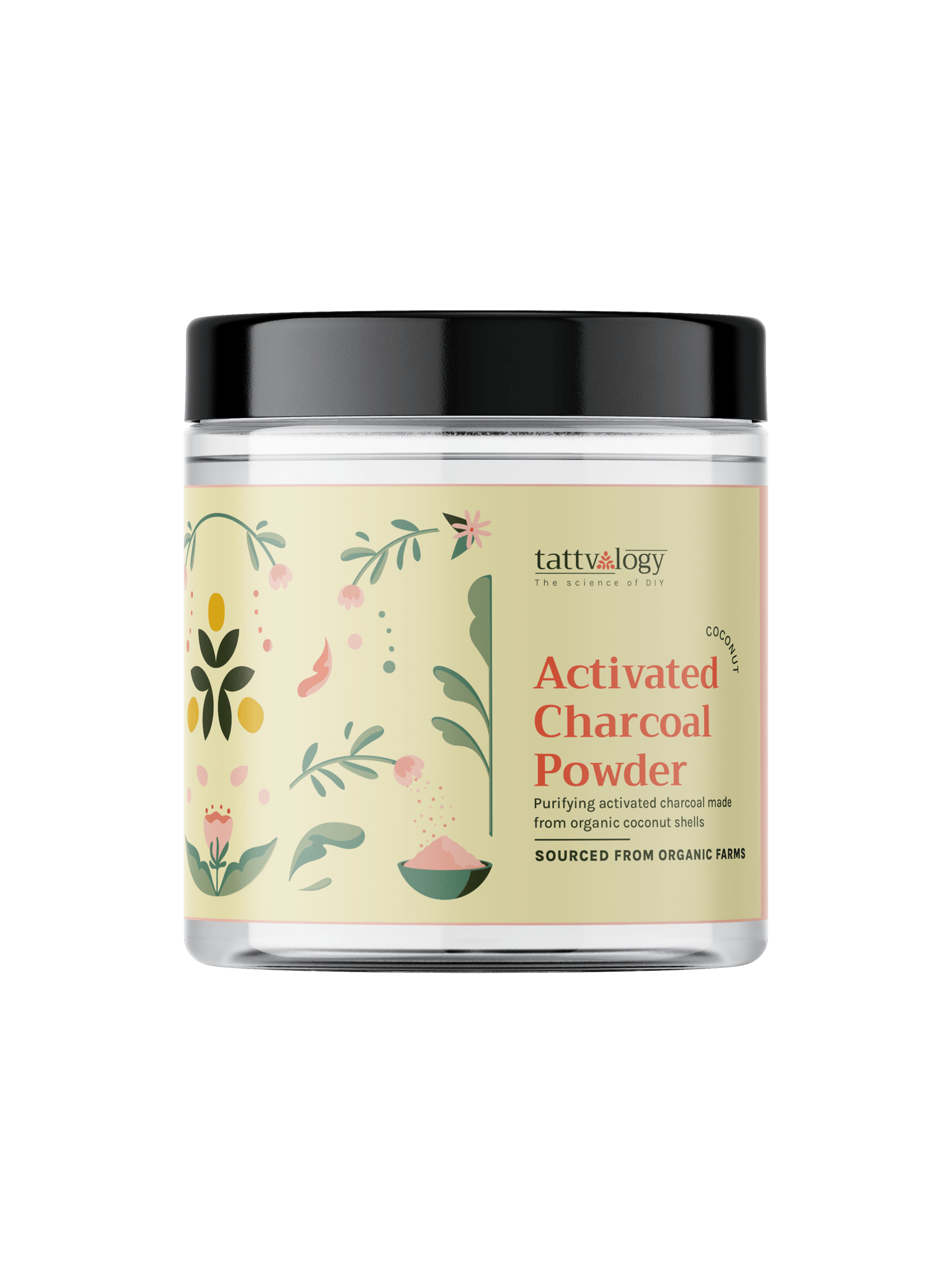 Tattvalogy Activated Charcoal Fine Powder (From Coconut Shell)